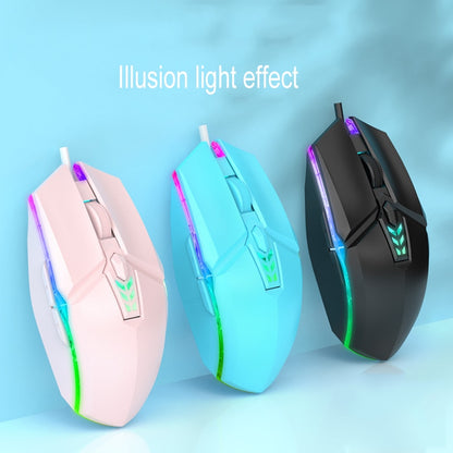 Conquista la victoria con el mouse óptico de juegos con retroiluminación RGB y 6 botones